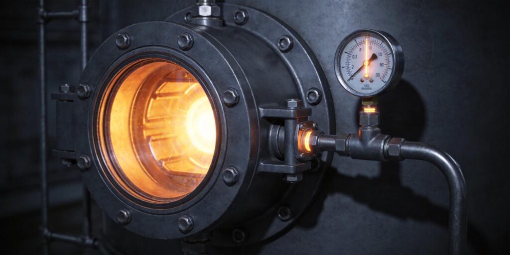 Cold cathode vacuum gauge installed on sputtering chamber