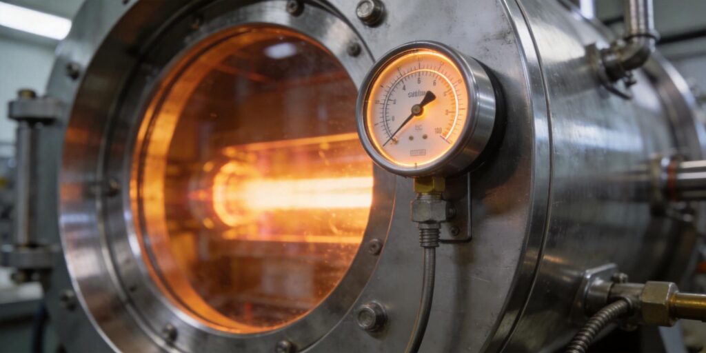 Cold cathode vacuum gauge installed on sputtering chamber