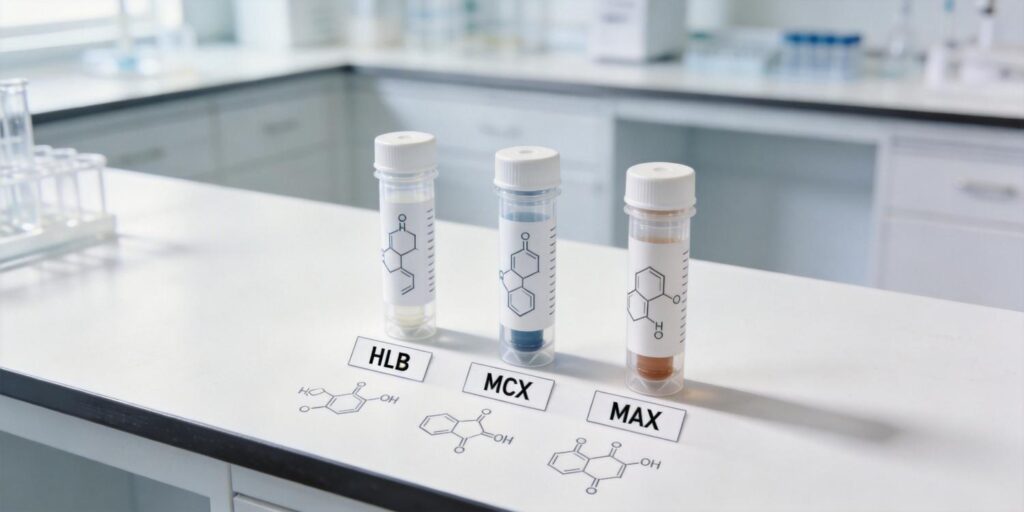 comparison of HLB MCX and MAX SPE cartridges in analytical laboratory