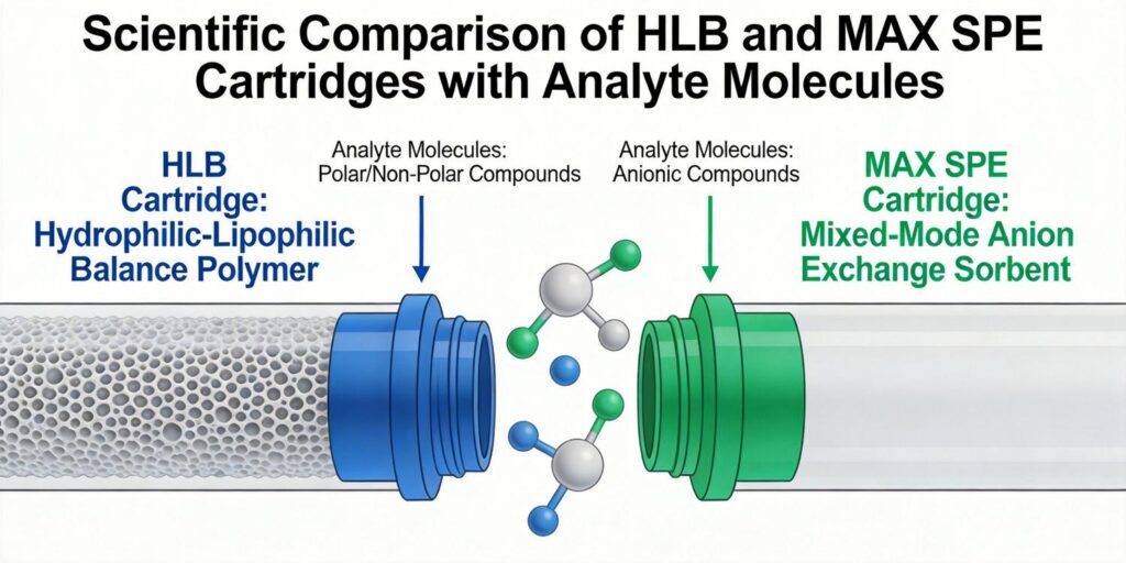 comparison of HLB and MAX SPE cartridges