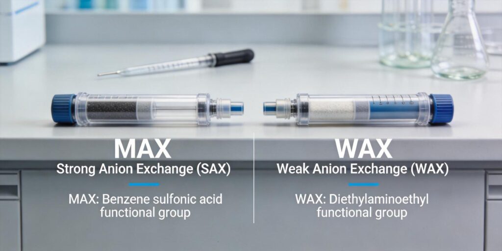 comparison of MAX and WAX SPE cartridges
