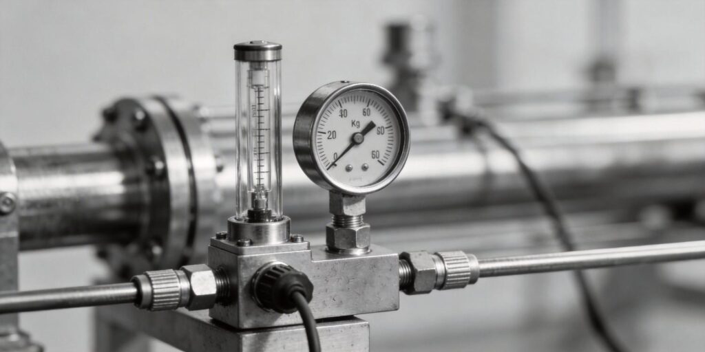 Cold cathode vacuum gauge compatible replacement installed on system