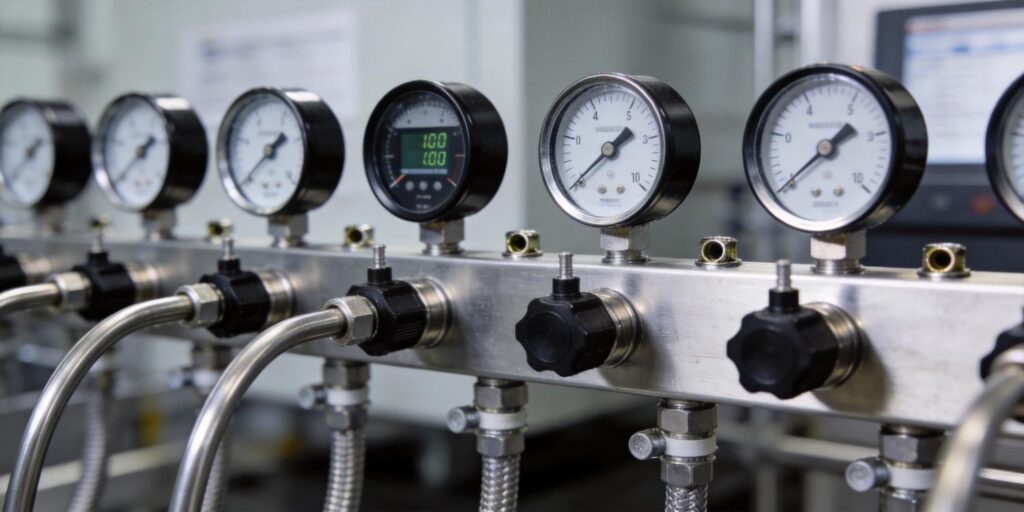 Multiple vacuum pressure sensors installed for redundancy