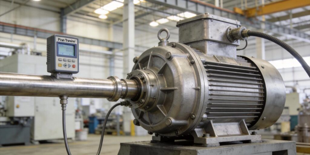 Industrial vacuum pump with Pirani transmitter installed