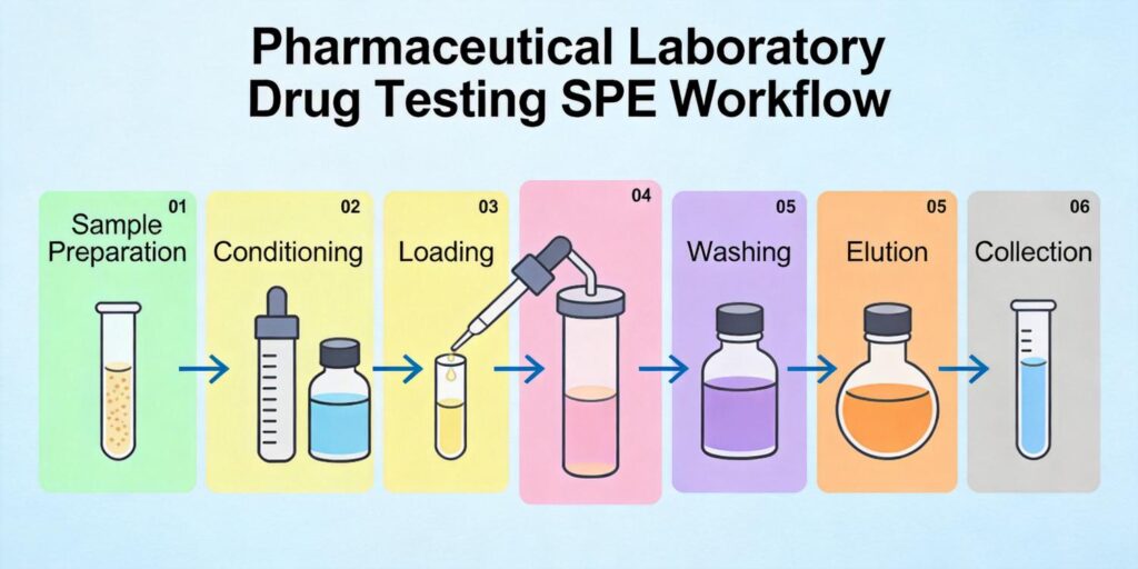 pharmaceutical lab SPE drug extraction