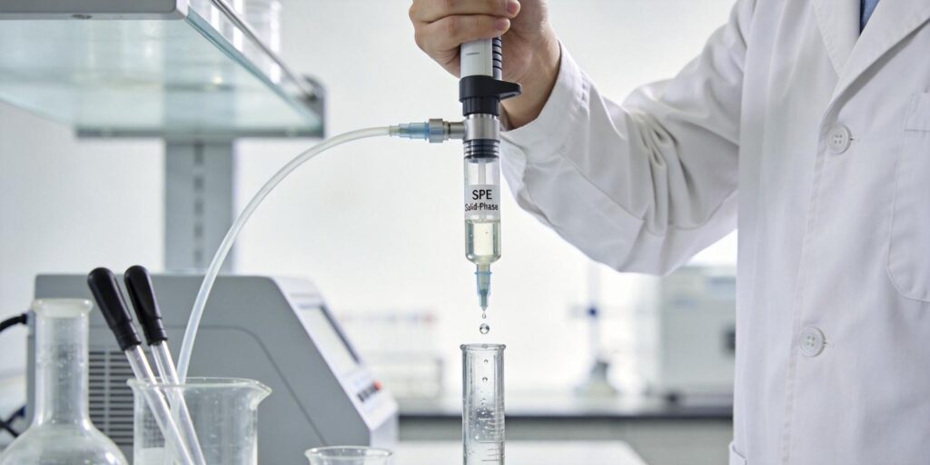 elution of analytes from SPE cartridge