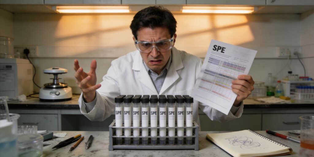 analytical chemist troubleshooting SPE extraction problem