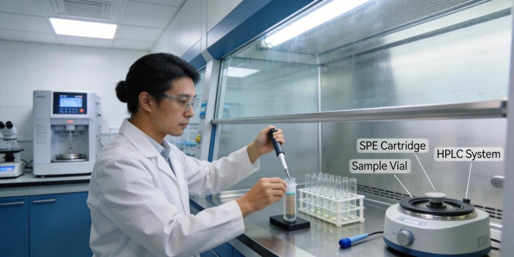 analytical chemistry laboratory SPE workflow
