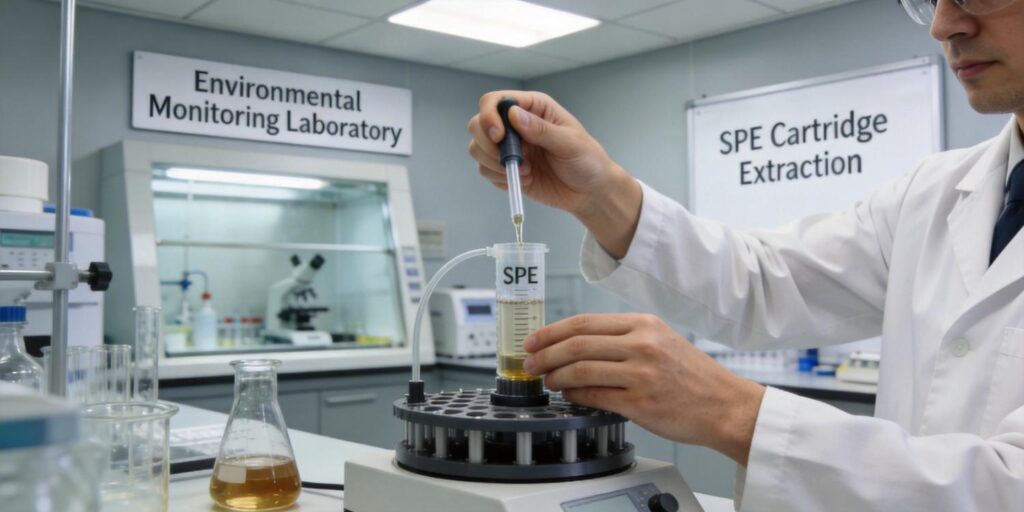 environmental water pharmaceutical extraction using SPE