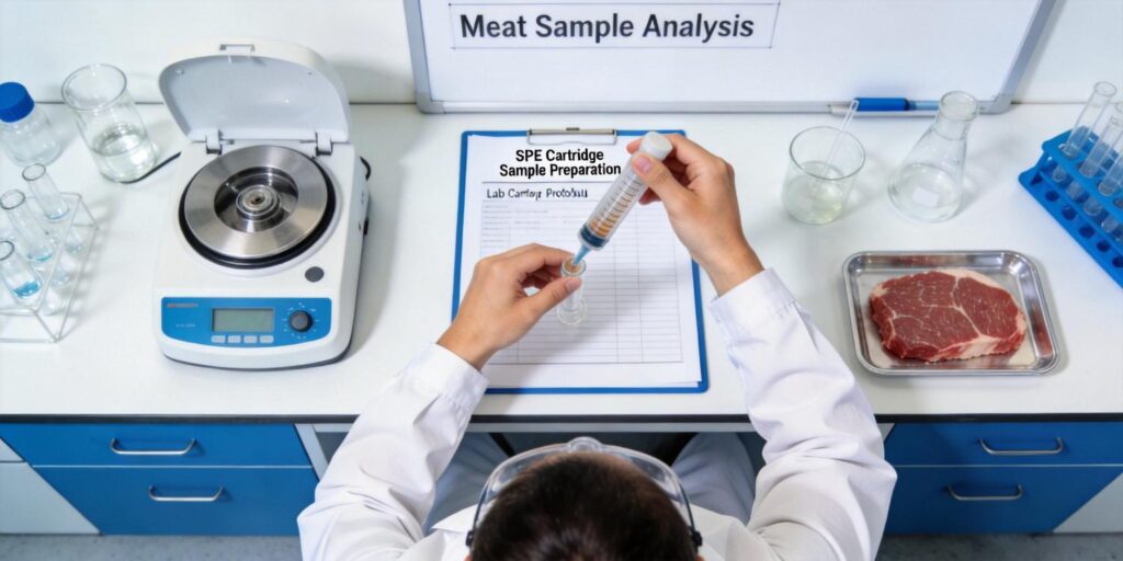 veterinary drug extraction from meat using SPE