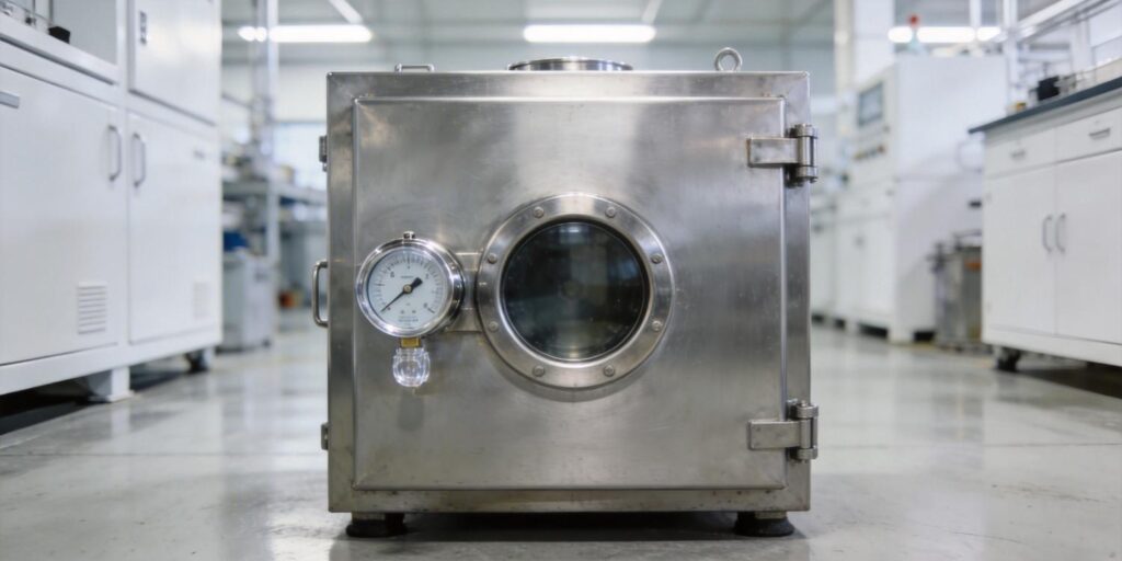 Vacuum gauge installed on battery production vacuum system