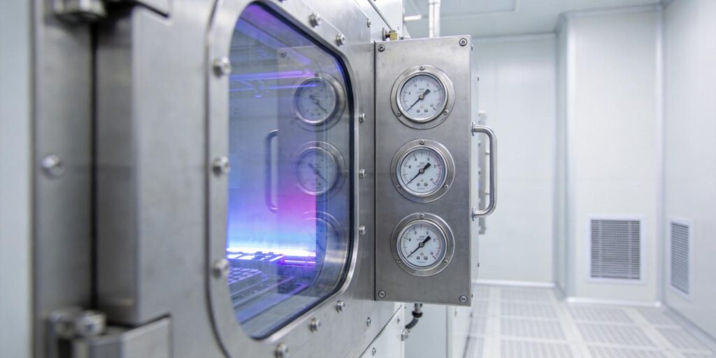Vacuum gauges installed on plasma etching semiconductor equipment