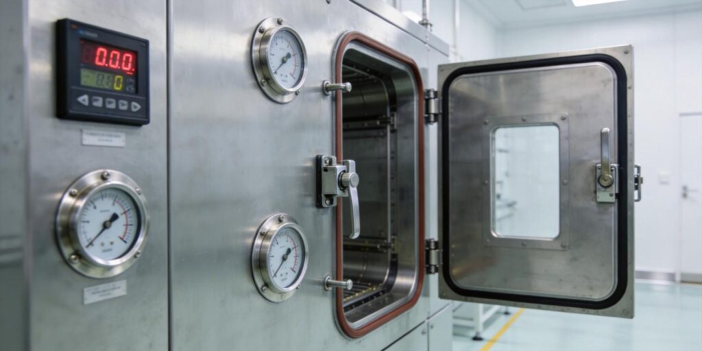 Vacuum gauges installed on semiconductor load lock chamber