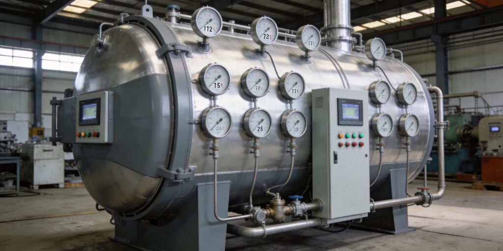 Vacuum gauges installed in lithium battery coating production line