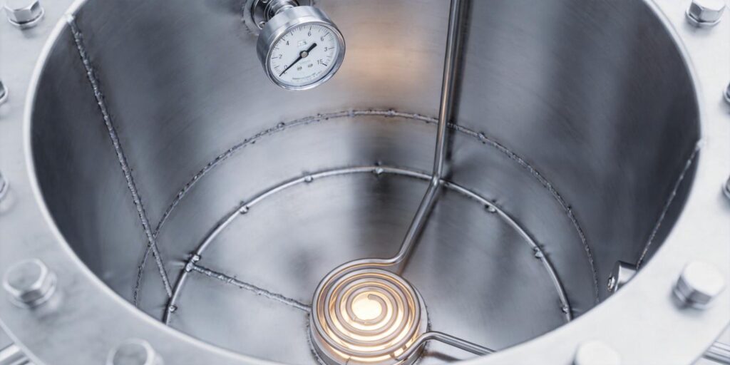 Vacuum gauge monitoring thin film evaporation chamber