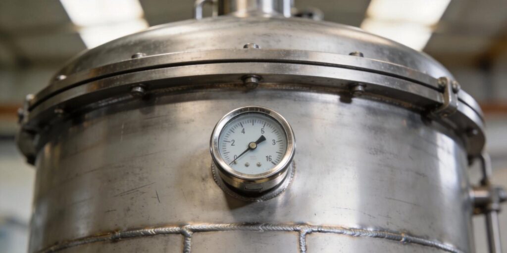 Vacuum gauge installed on metal 3D printing chamber