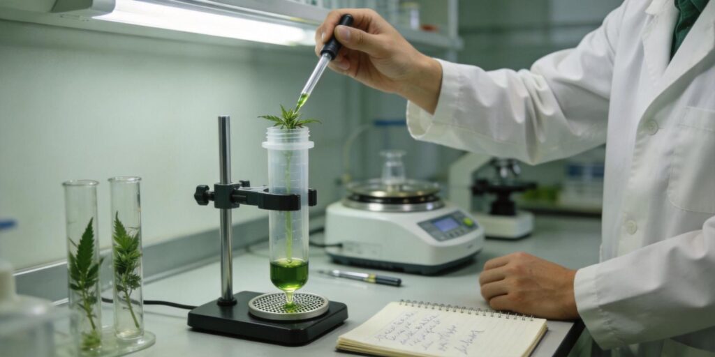 SPE cartridge removing chlorophyll from botanical extracts