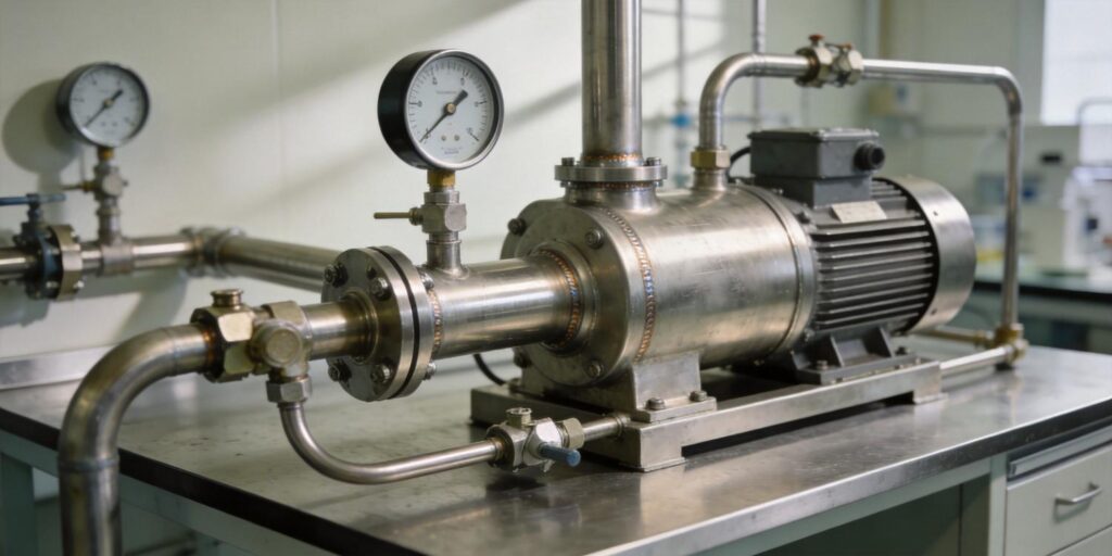Vacuum gauge mounted on cryogenic vacuum pump system