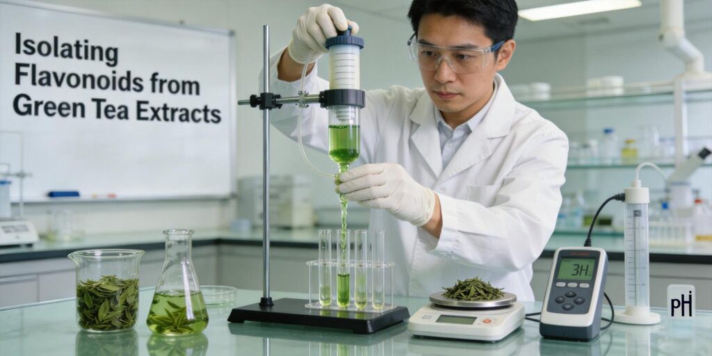 SPE purification of flavonoids from green tea extracts