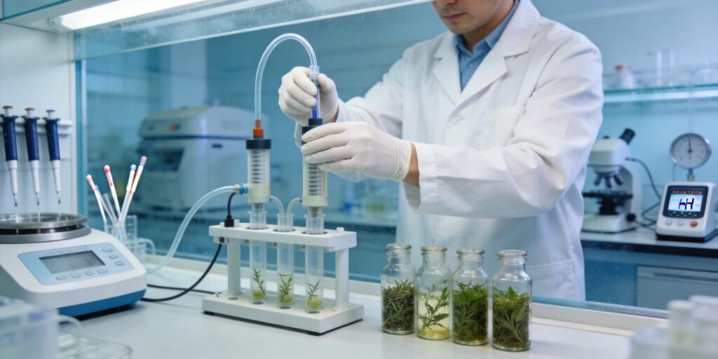SPE cartridge cleaning herbal extract samples
