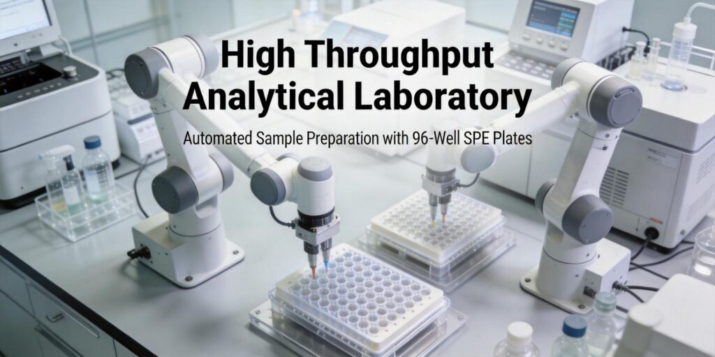 automated 96 well SPE plate sample preparation workflow