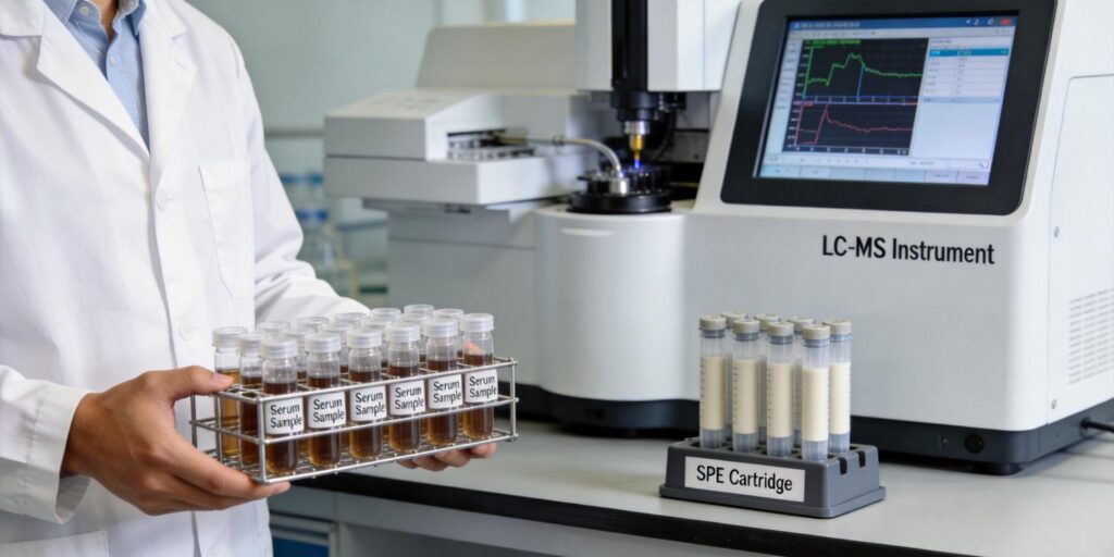 Clinical lab extraction of steroid hormones from serum using SPE
