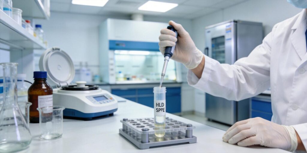 HLB SPE cartridge extracting multiple drug compounds in toxicology analysis
