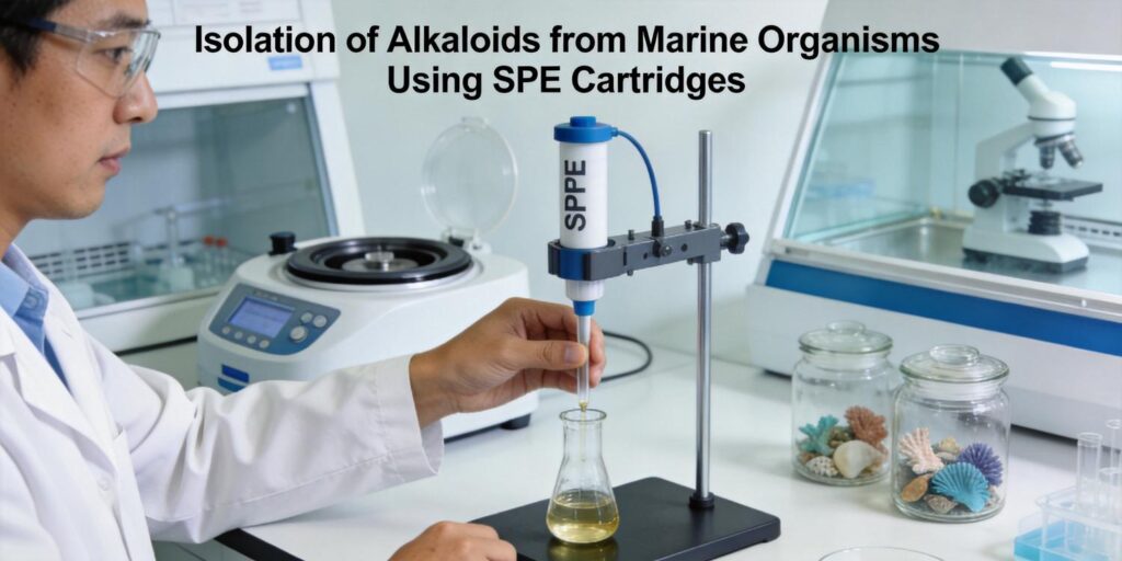 SPE purification of alkaloids from marine biological samples