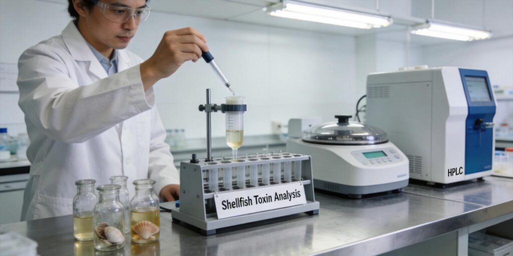 SPE extraction of marine biotoxins from seafood samples