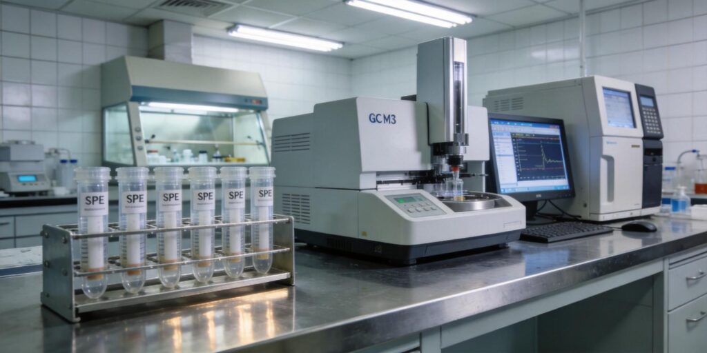 Forensic lab extraction of drug compounds using MCX SPE cartridges