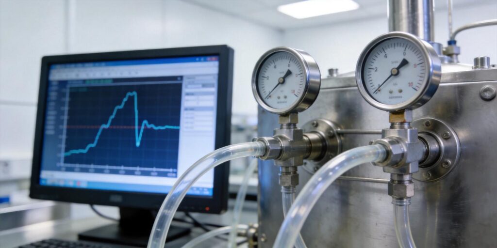 Pirani and cold cathode gauges installed on same vacuum chamber