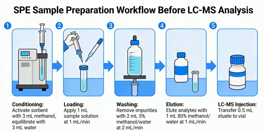 laboratory workflow designing SPE sample preparation method