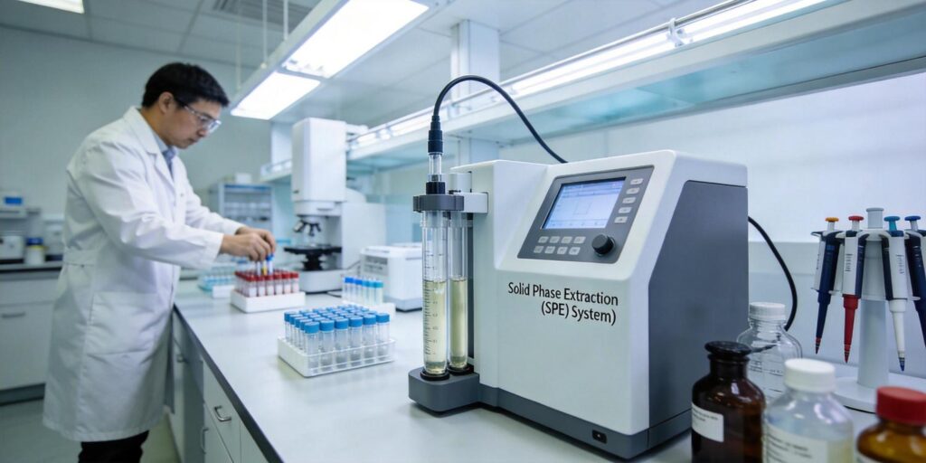 Laboratory SPE extraction of amino acids from biological samples for analysis