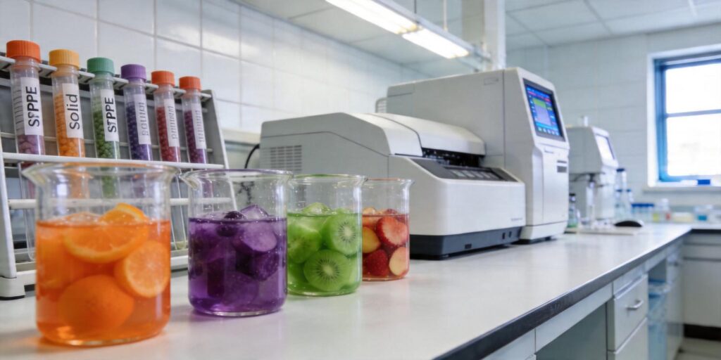 SPE extraction of antioxidant compounds from food samples