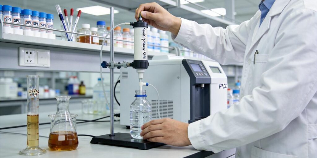 SPE extraction of artificial sweeteners from drinking water samples