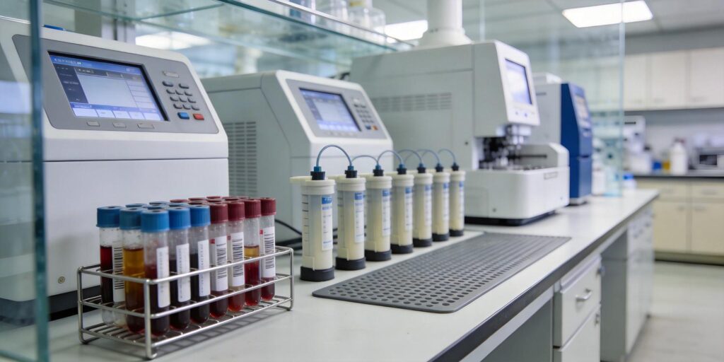 SPE sample preparation for clinical biomarker analysis in diagnostic laboratory