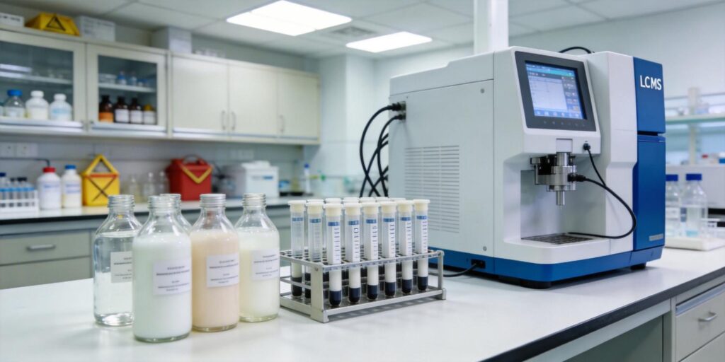 SPE purification of cosmetic product extracts before LC-MS testing