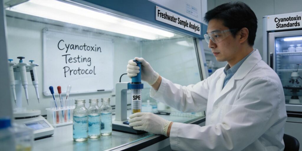 SPE extraction of cyanotoxins from freshwater environmental samples