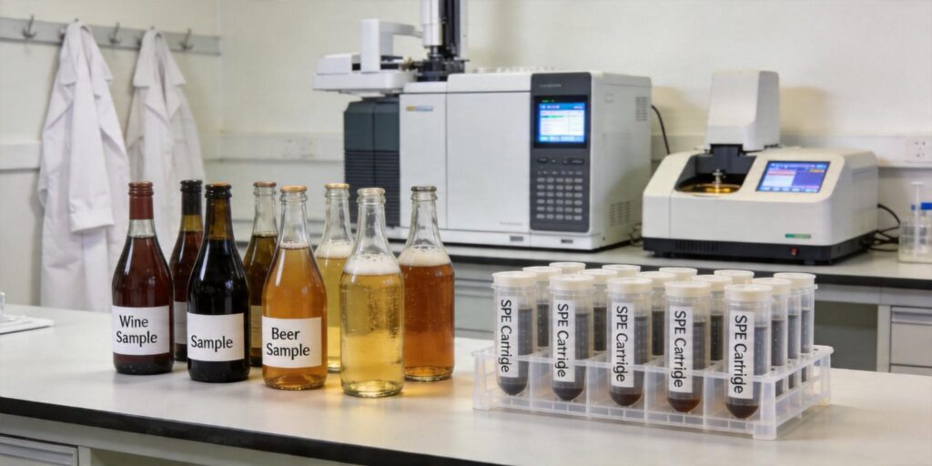 SPE purification of fermented beverage extracts