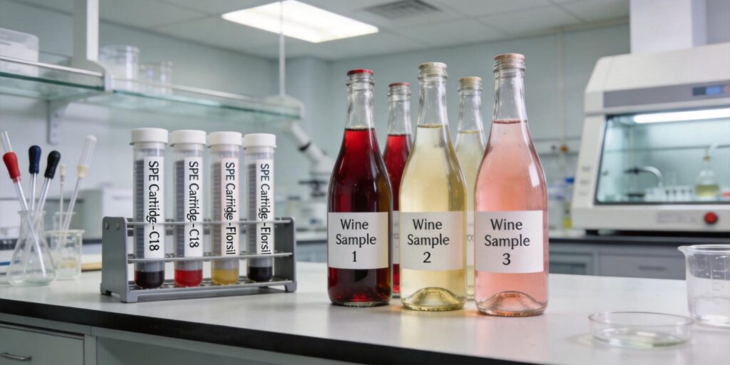 SPE extraction of flavor compounds from beverage samples