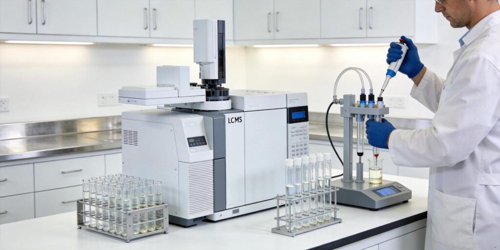 SPE sample cleanup process used to reduce LC-MS ion suppression