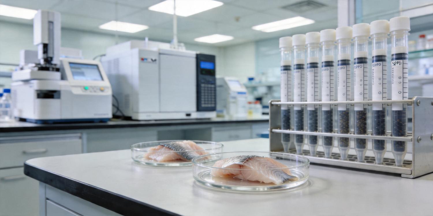 Fish Extraction Process SPE Extraction of Veterinary Drug Residues in Fish Tissue