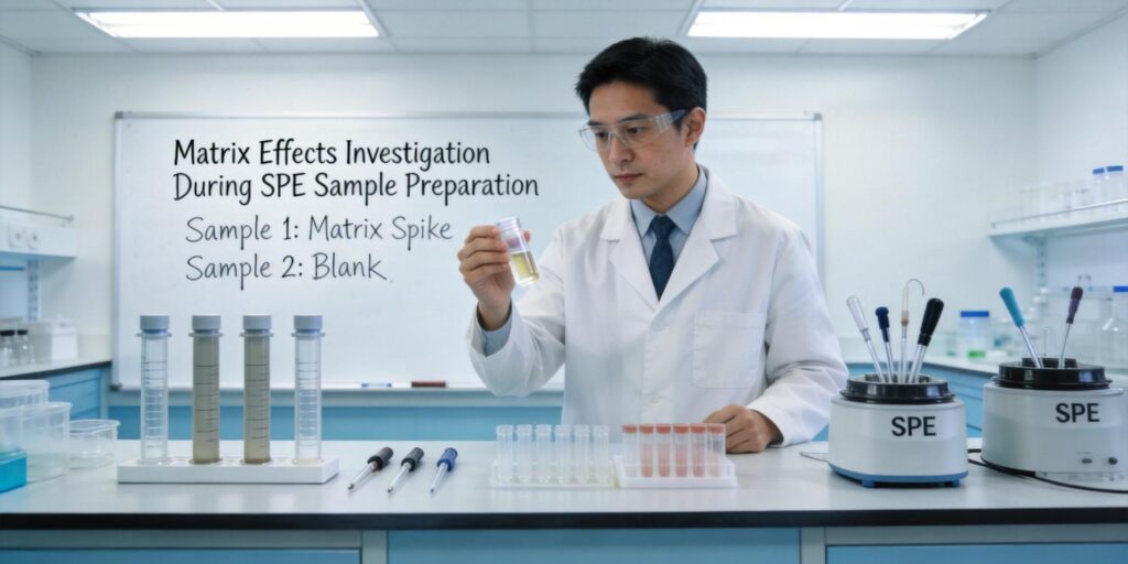 laboratory troubleshooting matrix effects in SPE sample preparation
