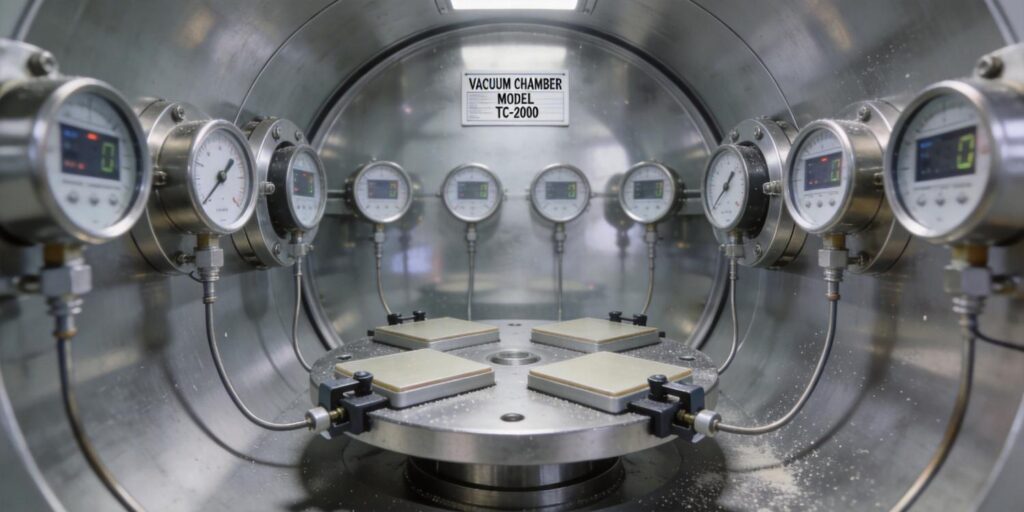 Vacuum gauges monitoring thin film deposition chamber