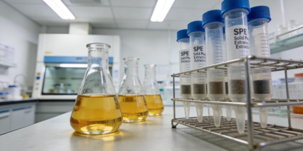 SPE cartridge extracting lipid oxidation products from food samples