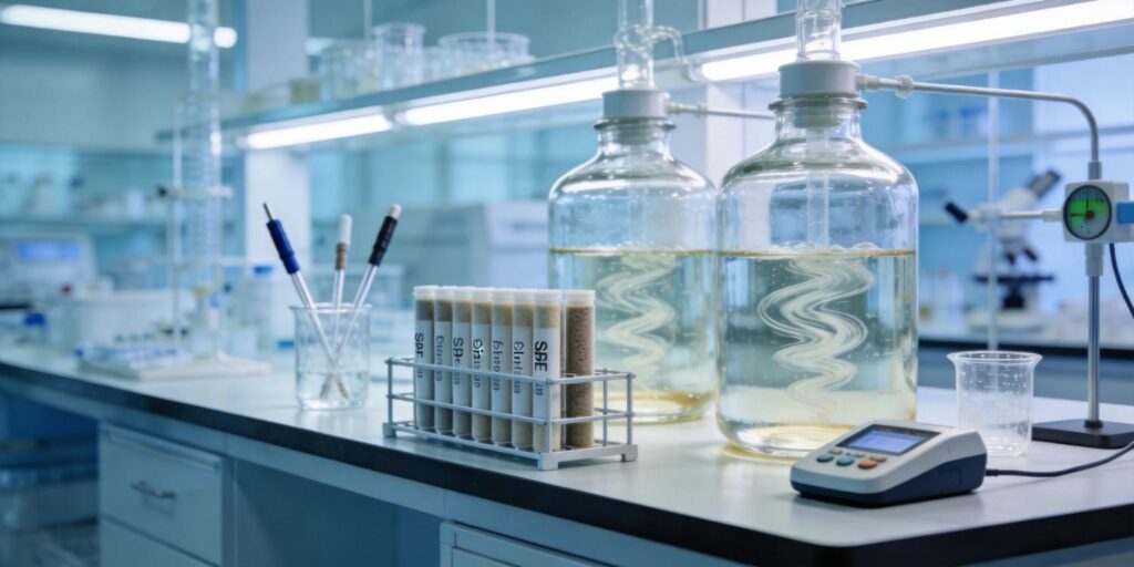 laboratory SPE extraction of amino acids from fermentation samples