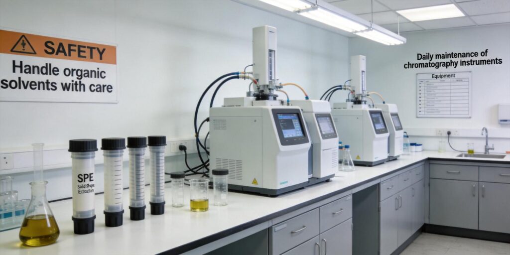 laboratory SPE extraction of phenolic compounds from olive oil samples