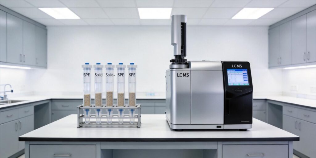 laboratory SPE extraction of PFAS contaminants from drinking water
