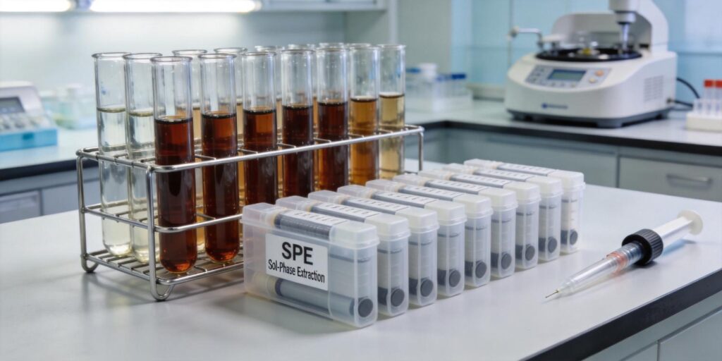 SPE cartridge used for therapeutic drug monitoring sample preparation