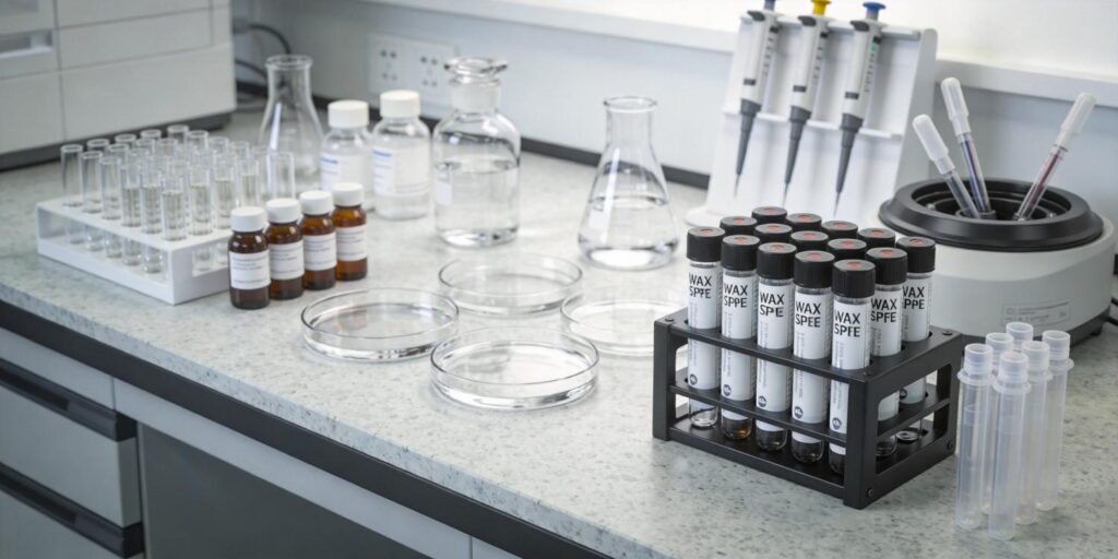 laboratory SPE extraction of short chain fatty acids from biological samples